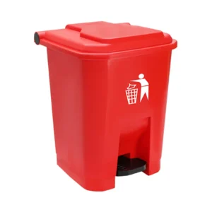 red pedal bin